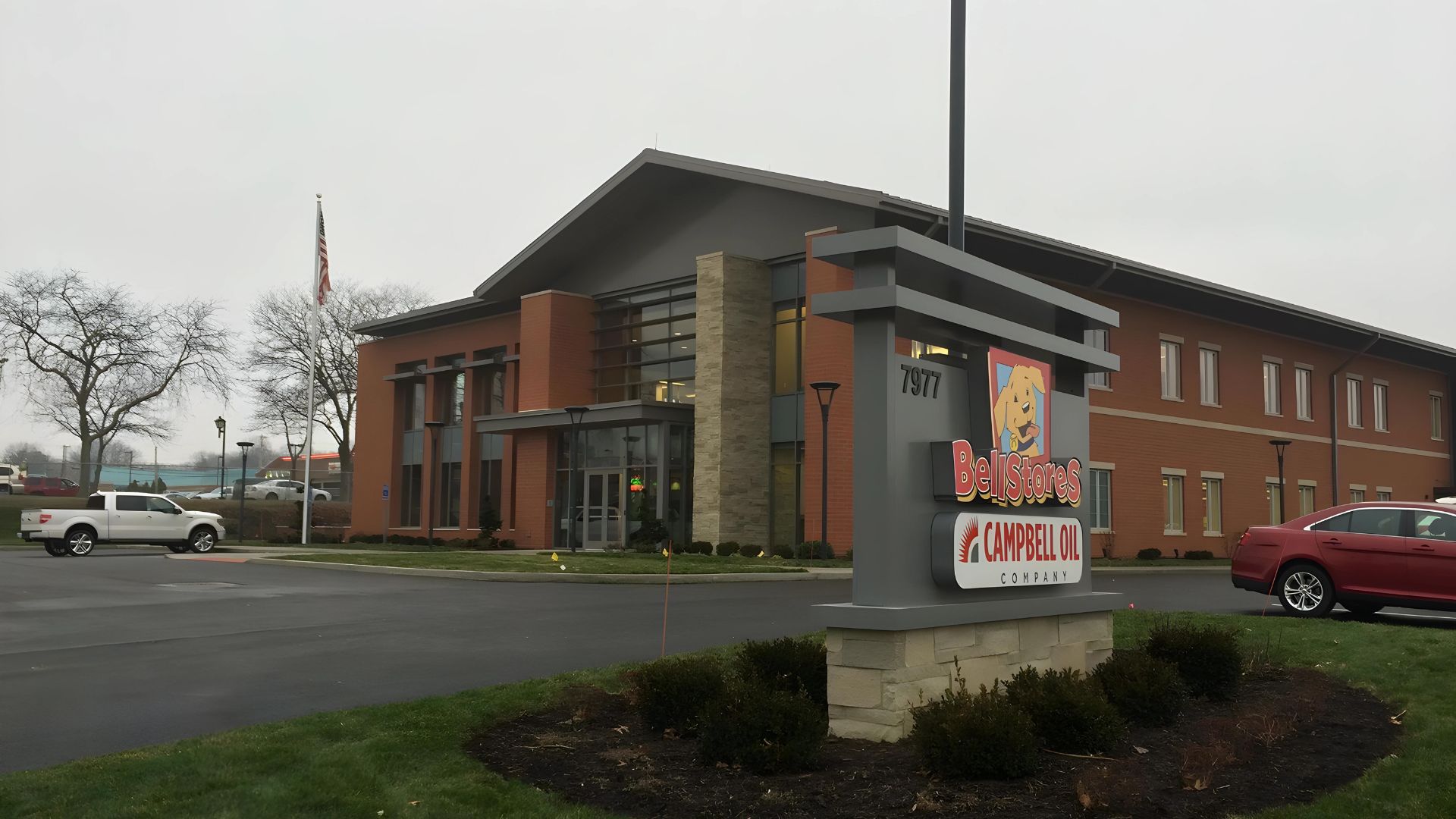 BellStores Corporate office Massillon OH Front Entrance and Signage
