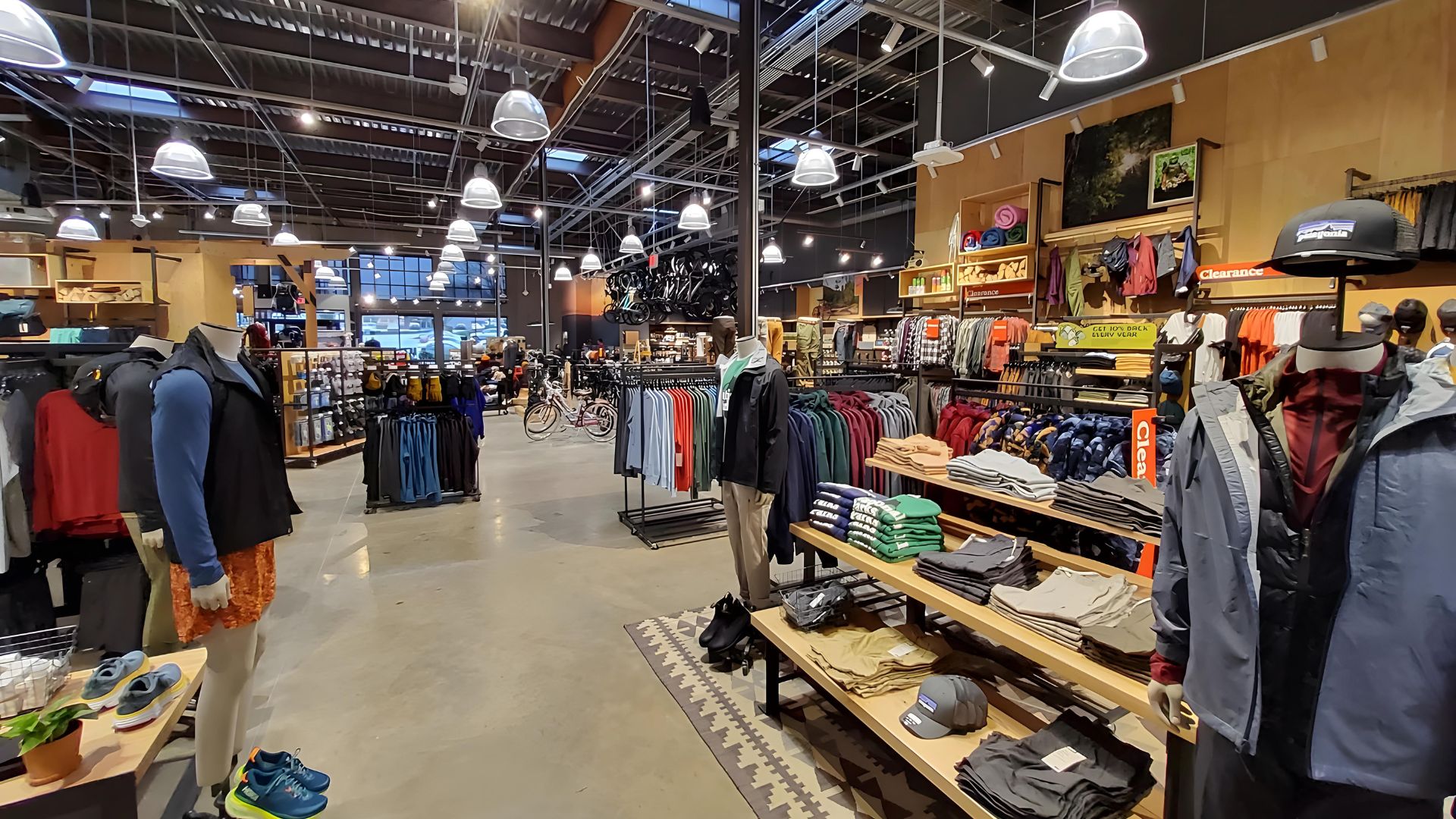 REI Athens GA Inside Sales Floor Clothing